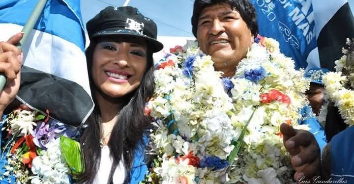 Wilma Alanoca acompañante a la vicepresidencia de Evo Morales