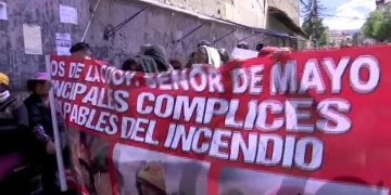 Protestan en San Pedro exigiendo la libertad de dirigente
