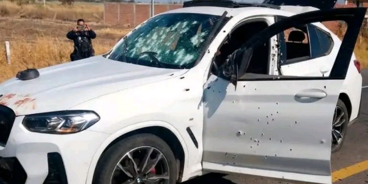 Así quedó el vehículo en el que se trasladaba “El Mencho” tras el operativo