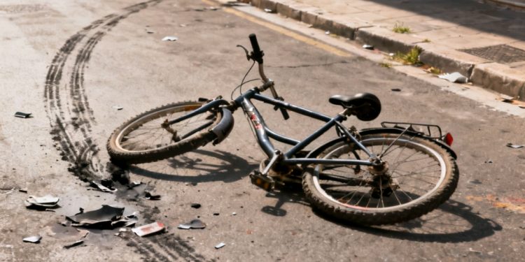 Motociclista es buscado tras atropellar a un ciclista y darse a la fuga