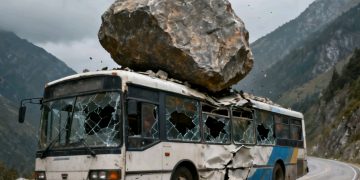 Caída de piedras sobre bus deja dos fallecidos en carretera antigua