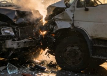 Choque entre camión y vagoneta deja dos heridos en Santa Cruz